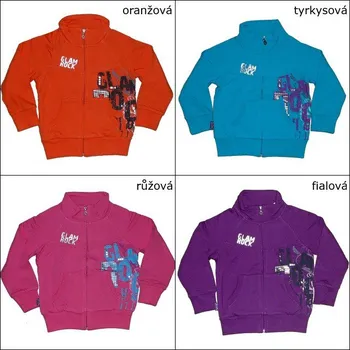 Dívčí mikina Dívčí bavlněná mikina oranžová WOLF vel. 98 Barva: oranžová, Velikost: 98