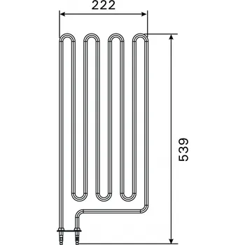 Topné těleso, spirála pro saunová kamna SW90 (E), HL90, HL90S (A), 3000W/230V