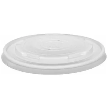 Jednorázové nádobí CPLA Rovné víčko (pro kelímky 350-940ml) z bioplastu (50ks)