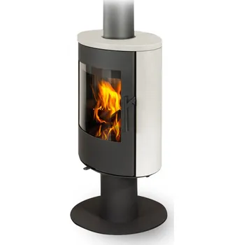 Krbová kamna ROMOTOP EVORA T 01 keramika perlová 95508