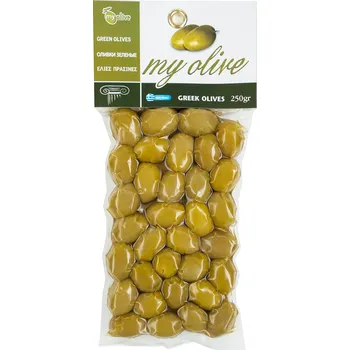 oliva Zelené řecké olivy 250g MY OLIVE