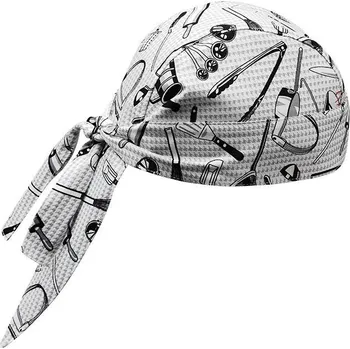 Šátek EGOchef kuchařský šátek na hlavu - vzor gastro nářadí E-7002101A