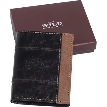 Módní doplněk Pánská kožená peněženka Always Wild dvoubarevná N4 DIS