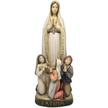 Vánoce Ornatis Fatima s dětmi Provedení: Malovaná, Velikost stojících figur dospělých postav: 7,5 cm Dřevěná vyřezávaná Fatima s dětmi