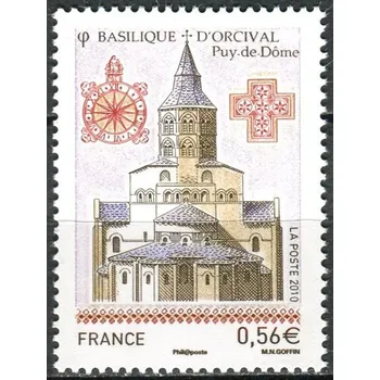 Poštovní známka Post France (2010) MiNr. 4858 ** - Francie - Cestovní ruch - románská svatyně Notre-Dame d'Orcival