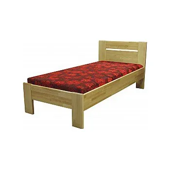 Postel Postel SAMO 2 90cm, s roštem a s úložným prostorem buk