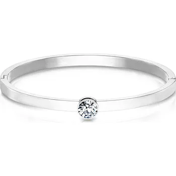 Náramek Šperky4U Otevírací ocelový náramek s kamínkem - OPA1542-ST