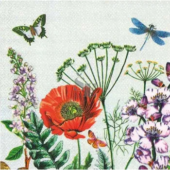 Papírový ubrousek Papírové ubrousky Vlčí mák H22 33/3/20, Stil