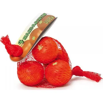 Hra na obchod Erzi obchůdek & kuchyňka - mandarinky v síťce - dřevěné ovoce na hraní