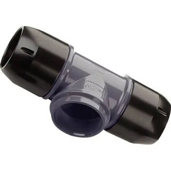 Vodovodní potrubí AIRnet T-spojka Classic se závitem G2" - spojka 63 mm