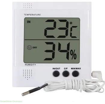 Teploměr a vlhkoměr se sondou