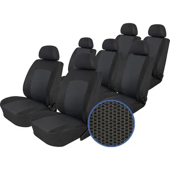 Potah sedadla Automega Autopotahy Seat Alhambra, od r. 1994-2010, 7 míst, Dynamic grafit