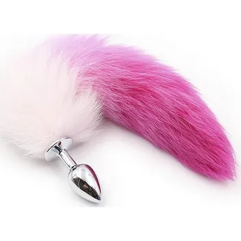 Více-odstínový liščí ocásek – Růžový, mat. kov