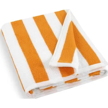 Osuška VER Plážová froté osuška oranžovo bílý proužek