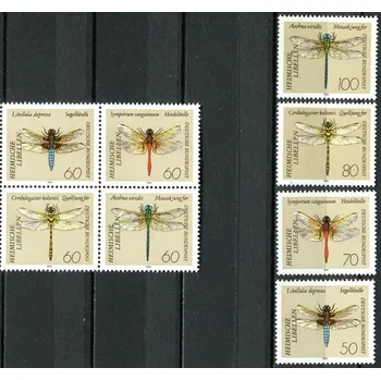 Poštovní známka (1991) MiNr. 1545 - 1552 ** - Německo - zn. + 4-bl - vážky