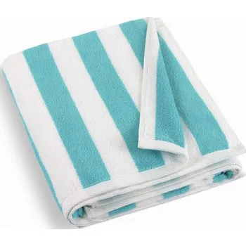 Osuška VER Plážová froté osuška tyrkysovo bílý proužek