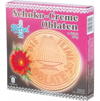 Wetzel - OPLATKY ČOKOLÁDOVÉ krémové 150g - Německo!