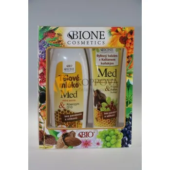 Tělové mléko Kazeta MED - tělové mléko+bylinný balzám