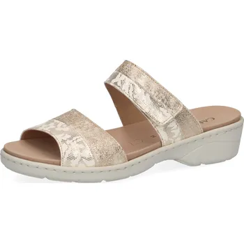 Dámské lodičky Caprice dámské pantofle 9-27250-22 Barva: zlatá, Velikost: 38, Šíře podešve: H