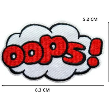 Nažehlovačka, nášivka, aplikace Oops !