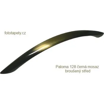 kovová úchytka PALOMA 16,96,128,192 Varianta: PALOMA 128 černá mosaz broušený střed, doprodej