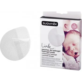 Vložka do podprsenky Suavinex hydrogelové hojivé náplasti 4 ks