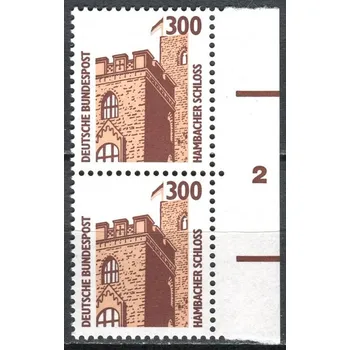 Poštovní známka (1988) MiNr. 1348 A ** - Německo - 2-bl - d.z. - Památky (II)