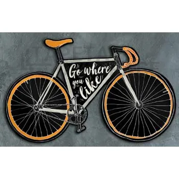 Samolepící dekorace 3D dekorace na zeď Kolo Bicykl Bicycle 63911 / dekorace Fun Plates FOREX Crearreda