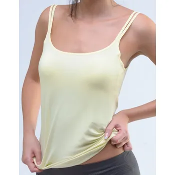 Gina Košilka úzká ramínka 18029P Barva/Velikost: žlutobílá / L/XL
