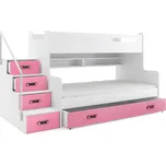 BMS Group Dětská postel Max 3 růžová