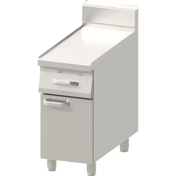 Dílenský stůl Pracovní deska se zásuvkou a dveřmi PP 90/40 D REDFOX