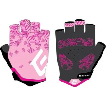 Cyklistické rukavice Extend SPIREA růžová-bílá XXS (Rukavice dámské Extend SPIREA pink-white XXS)