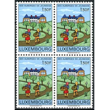Poštovní známka (1967) MiNr. 753 ** - Lucembursko - 4-bl - Lucemburské mládežnické ubytovny
