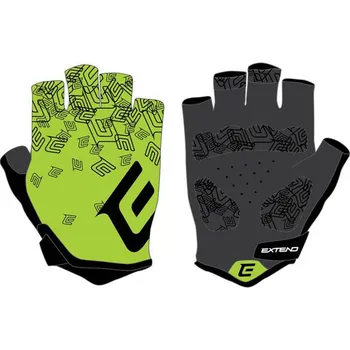Cyklistické rukavice Extend SPIROQ limetková-černá M (Rukavice pánské Extend SPIROQ lime-black M)