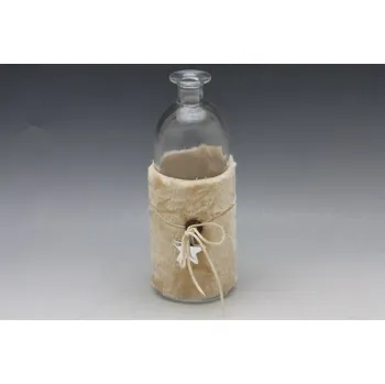 Váza Láhev sklo L béžová (105074 *036 láhev sklo 711014 L)