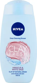 sprchový gel Nivea Clay Fresh Hibiscus & White Sage 250 ml