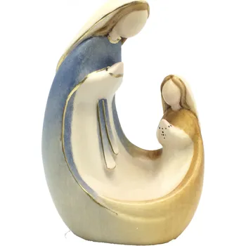 Vánoce Ornatis Panna Marie Lurdská s Bernardetou Provedení: Malovaná, Velikost stojících figur dospělých postav: 15 cm Dřevěná vyřezávaná Madona z Lourdes s Bernardetou