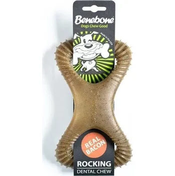 Hračka pro psa Benebone Rocking Dental Bacon