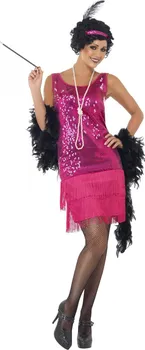 Karnevalový kostým Smiffys Kostým 30. léta růžové šaty
