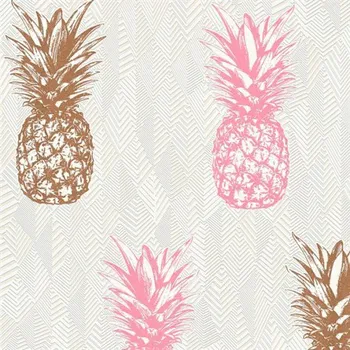 Tapeta Vliesové tapety na zeď ananasy měděné a růžové 35997-3
