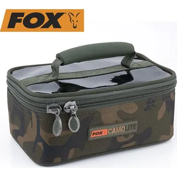 Pouzdro na rybářské vybavení Pouzdro na příslušenství Fox Camolite Rigid Lead and Bits Bag