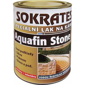 Lak na dřevo Sokrates Aquafin Stone - Lak pro minerální a dřevěné podklady 0,7kg lesklý