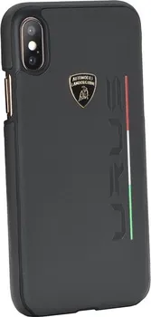 Pouzdro na mobilní telefon Lamborghini Urus D2 Leather pro Apple iPhone 7/8 černé