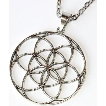 Řetízek Řetízek Fashion Jewerly - Amulet s Květem života, Merkaba, Kvantová fyzika a vesmírné vědomí, Posvátná geometrie, Flower of Life 2815