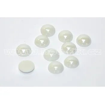hot-fix perla barva SCS01 krémově bílá, velikost 5mm, balení 100 nebo 500ks barva: hot-fix perla barva SCS01 krémově bílá, velikost: velikost 5mm, prodejní balení: balení 100ks
