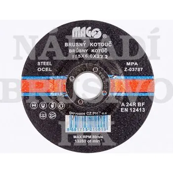 Brusný kotouč MAGG Brusný kotouč 180x6x22,23 A24R MAGG 8591715210072