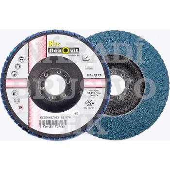 Brusný kotouč Flexovit Lamelový kotouč 125x22,23 P 40 R828 BLUE talířový 8594054527061