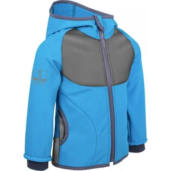 Chlapecká bunda Dětská bunda softshellová zateplená tyrkysová Evžen