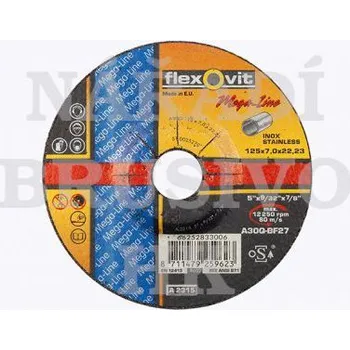 Brusný kotouč Flexovit Brusný kotouč 230x7x22,23 A30Q MEGA LINE INOX 8711479260148