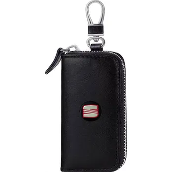 Klíčenka na Autoklíč SEAT. Kožené Pouzdro na klíčky. Dálkové centrální zamykání